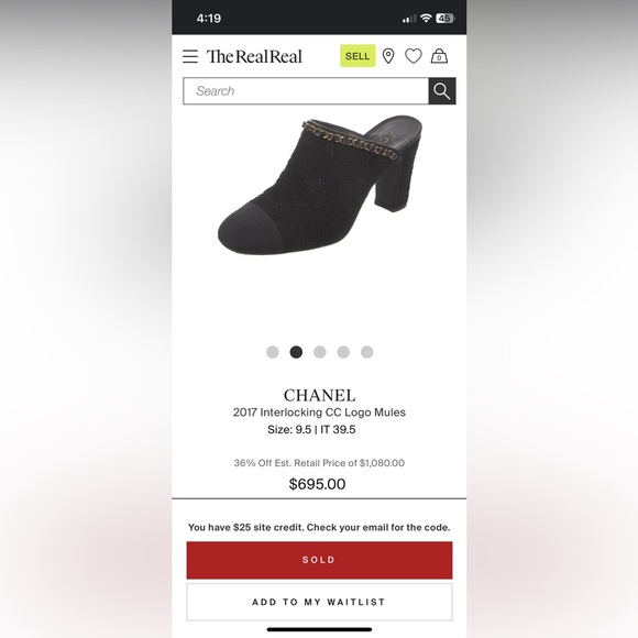 Chanel Tweed Mules gently used! 
From the 2017 Collection by Karl Lagerfeld - Picture 2 of 8